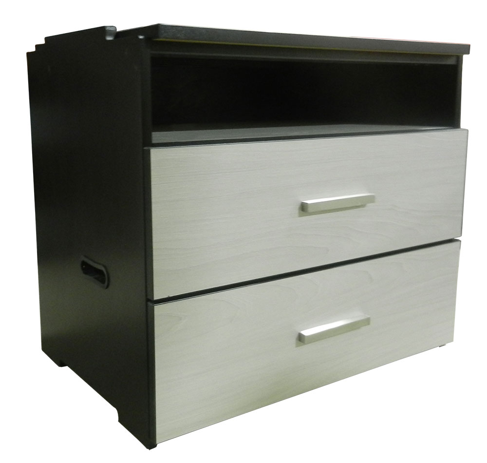 Contempo 2 Drawer & Top Open Compartment Stackable Chest, 30"W